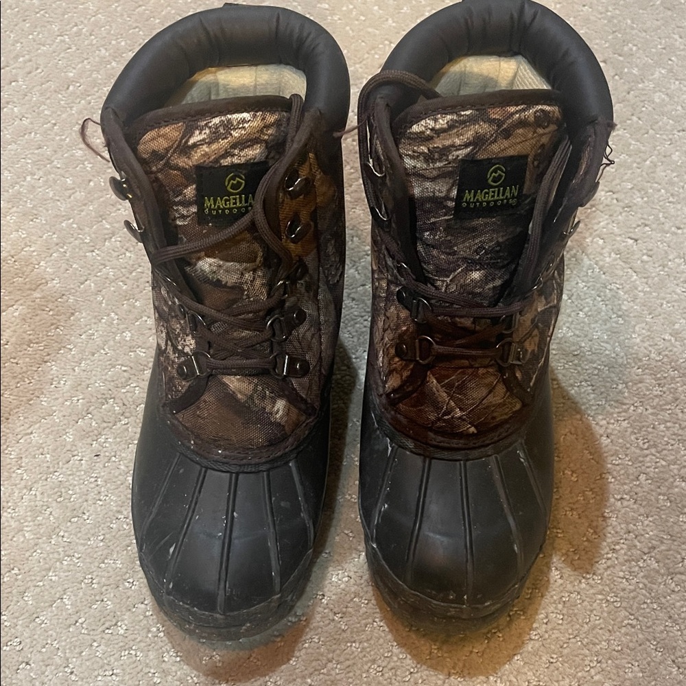 Magellan Camo and Black Boots